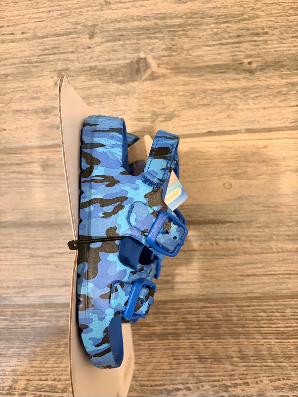 NEW!!! Blue Camo Kids Sandals